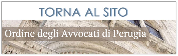 sito dell'ordine degli avvocati di perugia